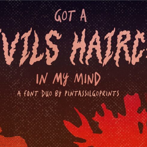 Devils Haircut | Explosive font duo cover image.