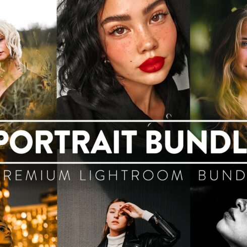 60 PORTRAIT BUNDLE Lightroom Presetscover image.