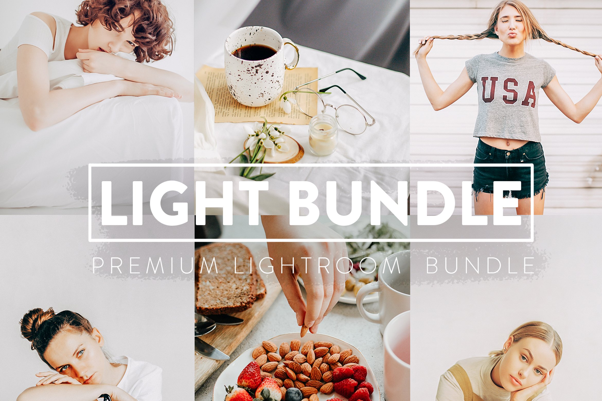 60 LIGHT BUNDLE Lightroom Presetscover image.