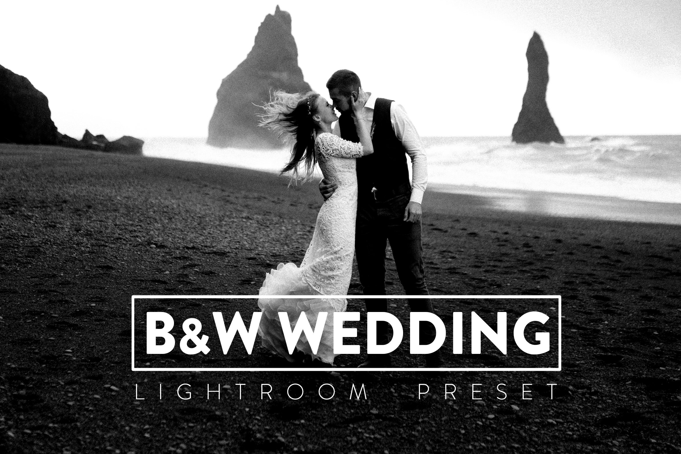10 B & W Wedding Lightroom Presetcover image.