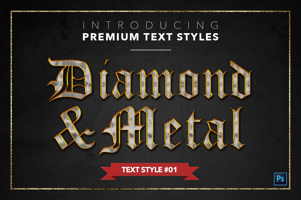 Diamond & Metal #1 - 15 Text Stylespreview image.