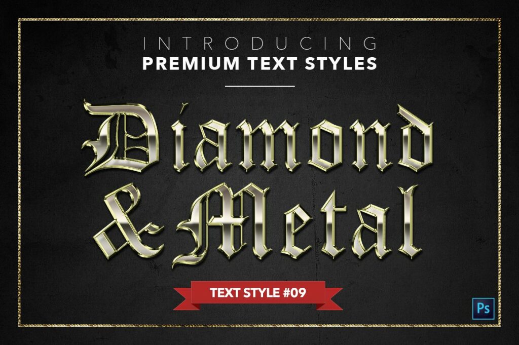 Diamond & Metal #1 - 15 Text Styles – MasterBundles