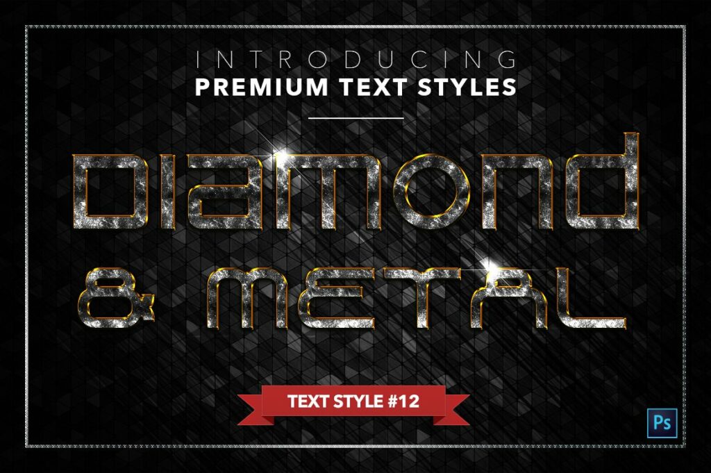 Diamond & Metal #3 - 18 Text Styles – MasterBundles