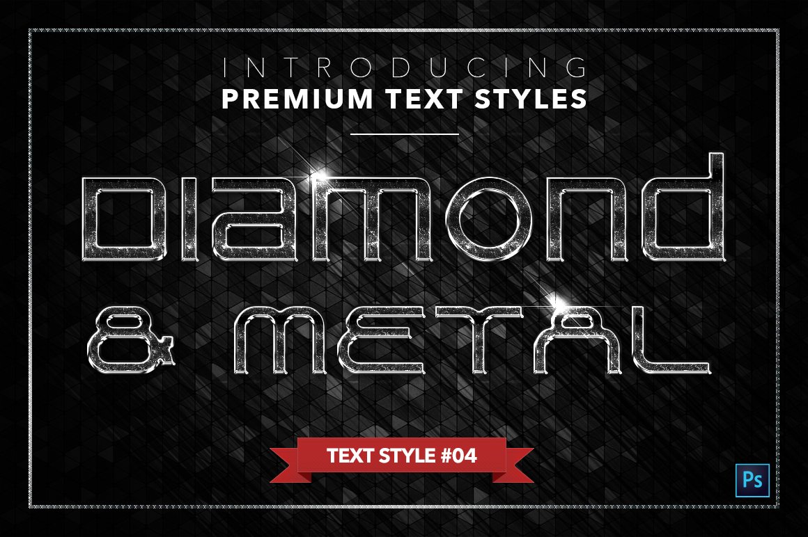 diamond and metal text styles pack three example4 15