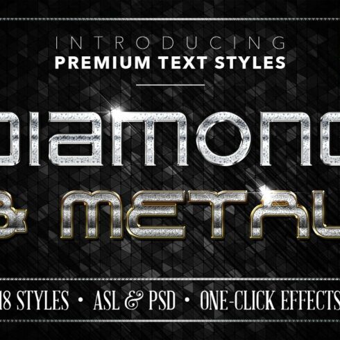 Diamond & Metal #3 - 18 Text Stylescover image.