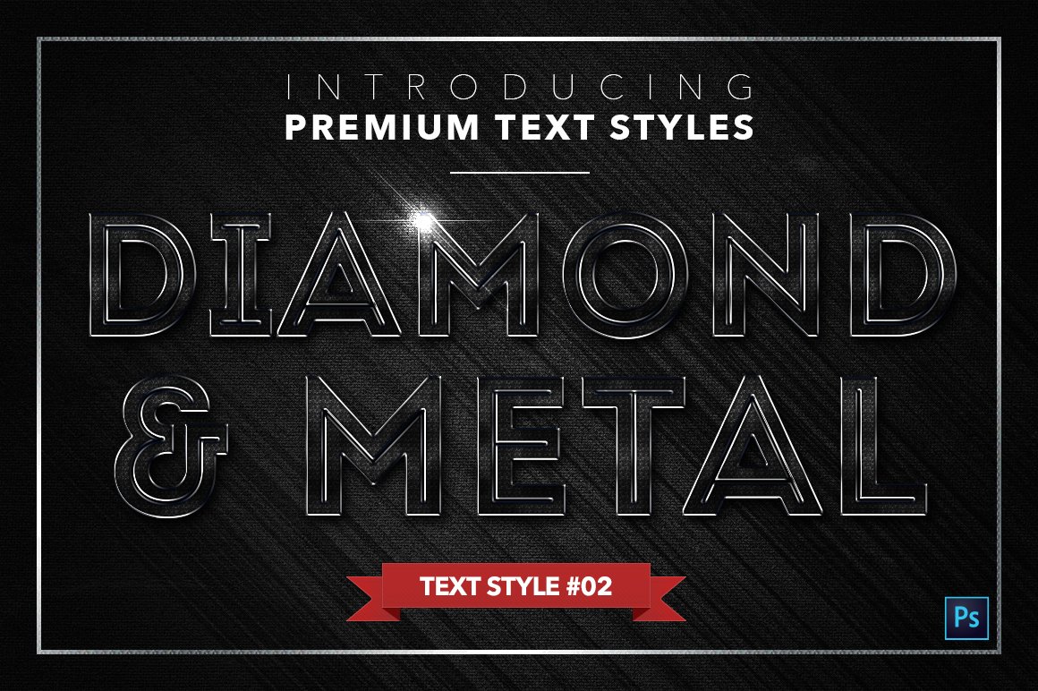diamond and metal text styles pack two example2 769