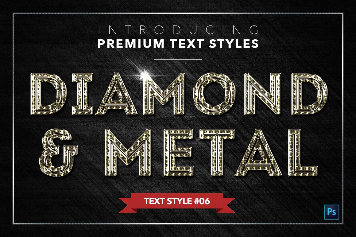 diamond and metal text styles pack two example6 167