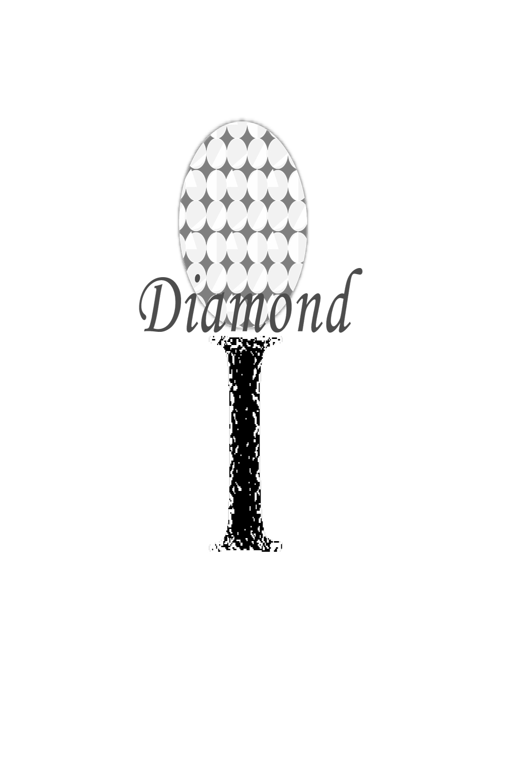 I Diamond - TShirt Print Design pinterest preview image.