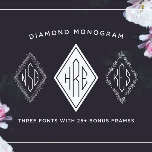 Diamond Monogram Font cover image.