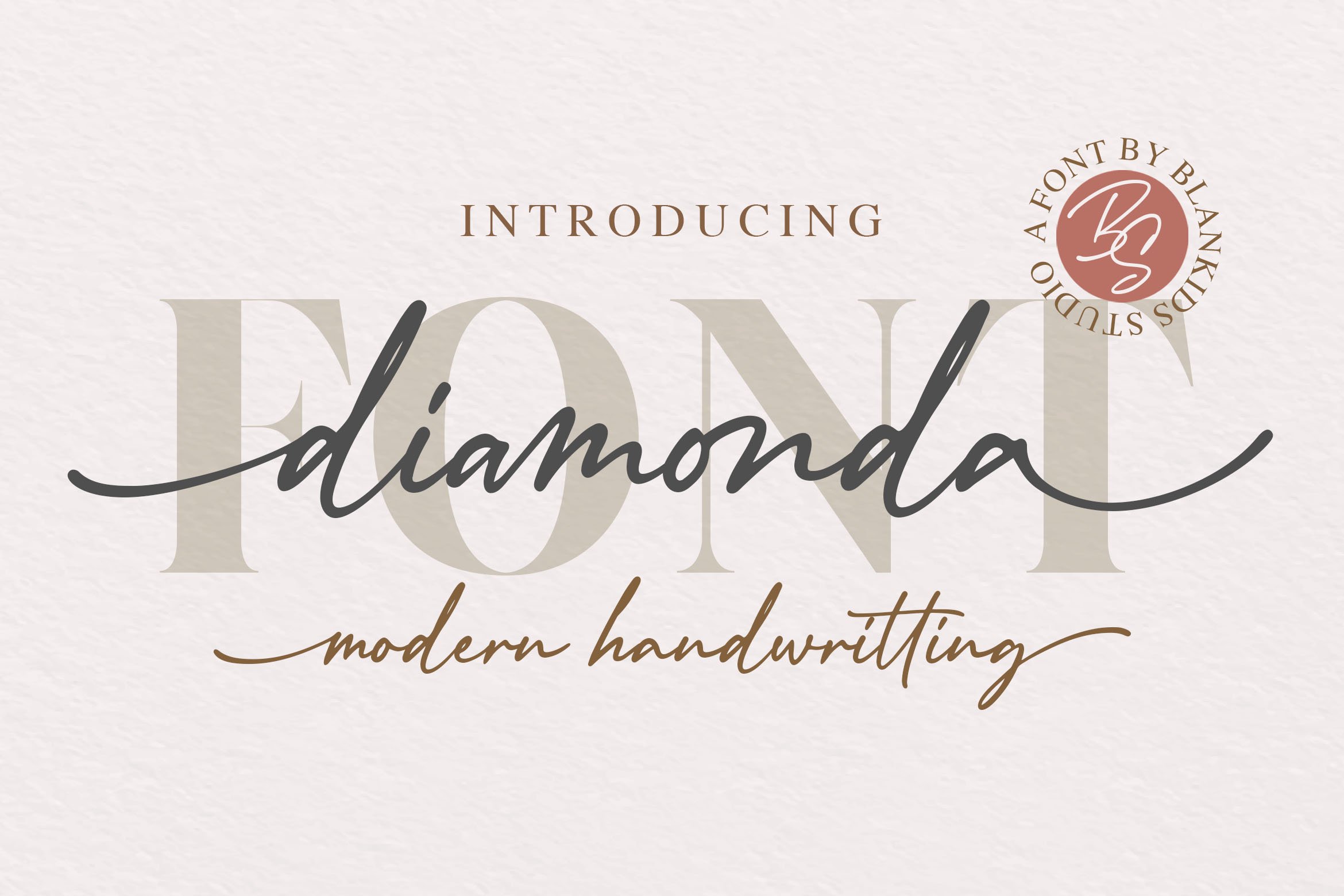 Diamonda - Modern Handwritting Font cover image.