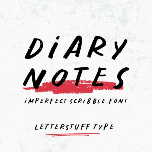 Diary Notes | Scribble Font cover image.