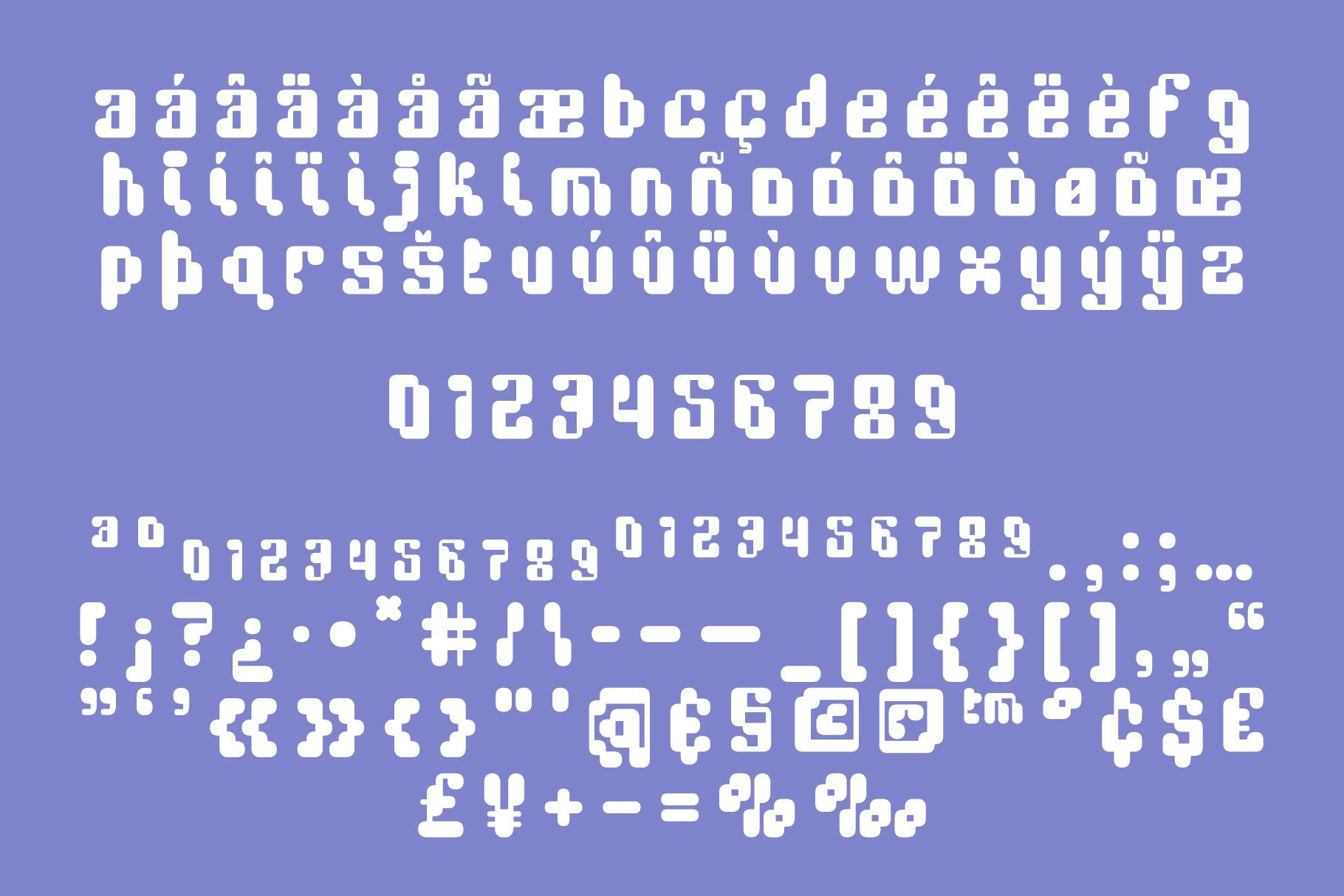 digi bop y2k font characters 944