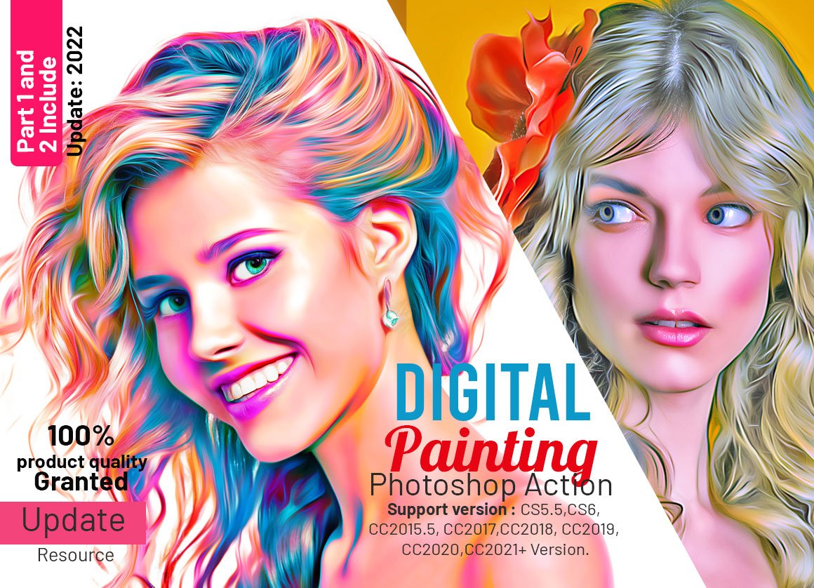 Digital Painting Photoshop Actioncover image.