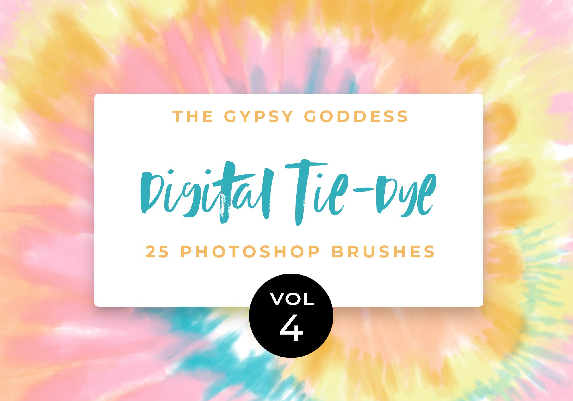 Digital Tie-Dye Brushes Vol 4cover image.