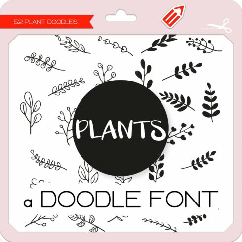 Plant Doodles - Dingbats Font cover image.