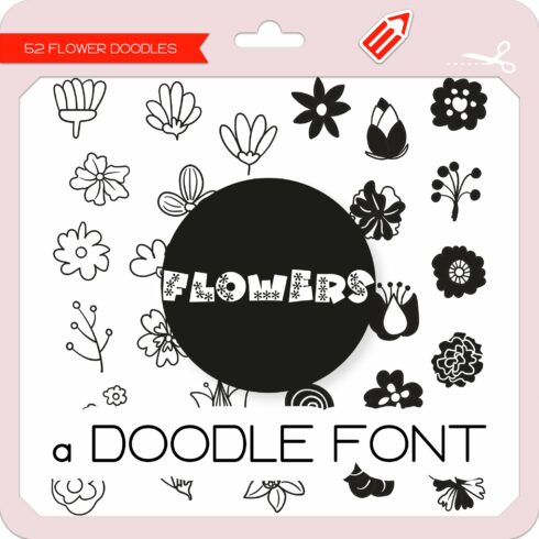 Flower Doodles - Dingbats Font cover image.