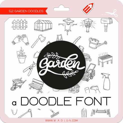 Garden Doodles - Dingbats Font cover image.