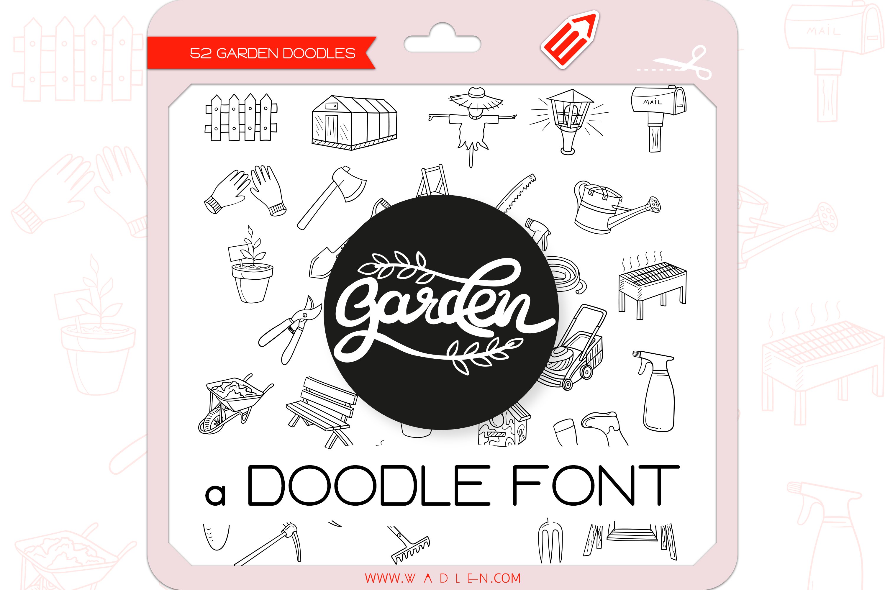 Garden Doodles - Dingbats Font cover image.