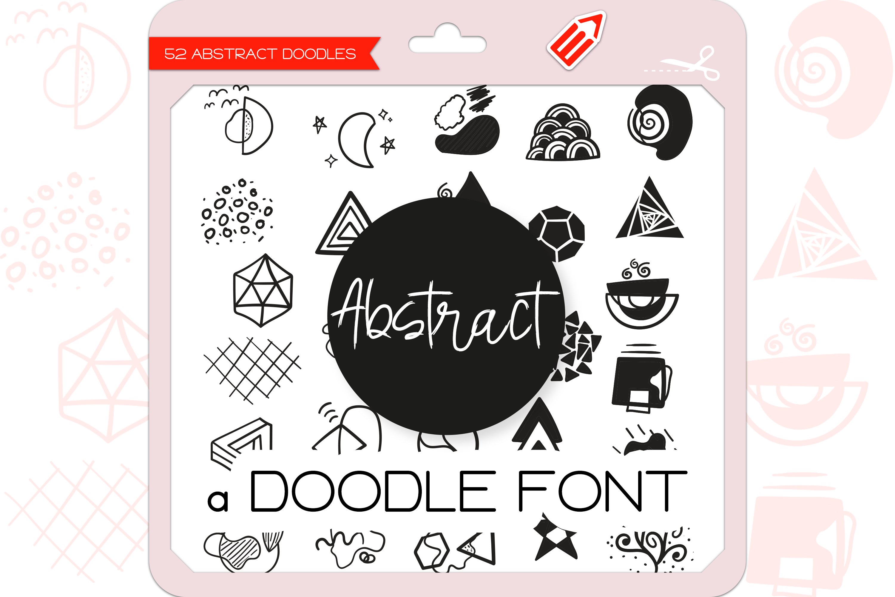 Abstract Doodles - Dingbats Font cover image.