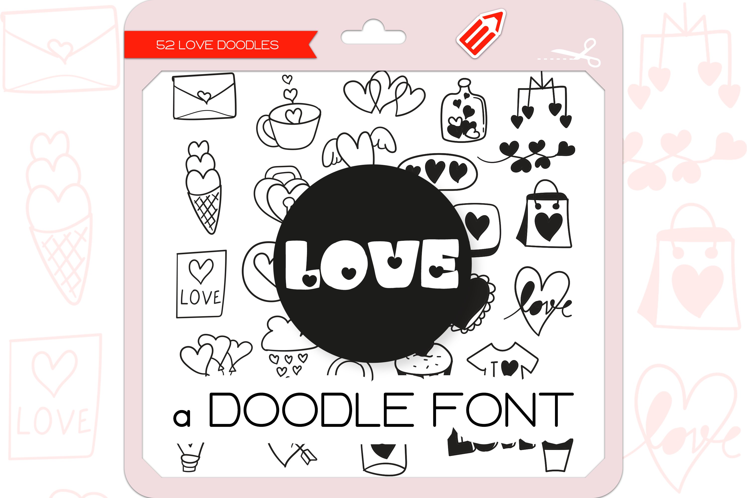 Love Doodles - Dingbats Font cover image.