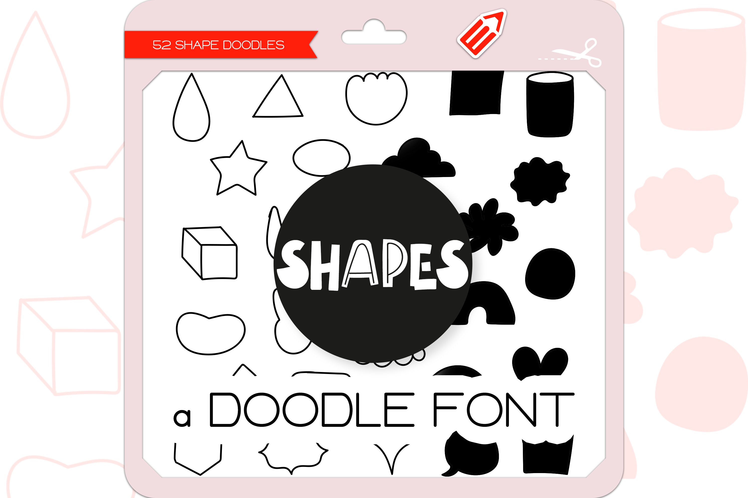 Shape Doodles - Dingbats Font cover image.