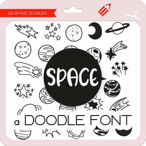 Space Doodles - Dingbats Font cover image.