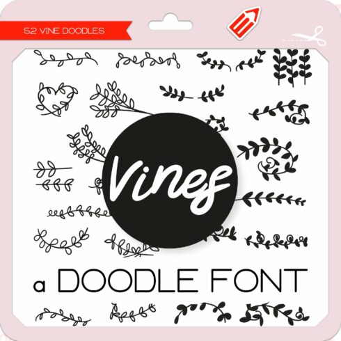 Vine Doodles - Dingbats Font cover image.