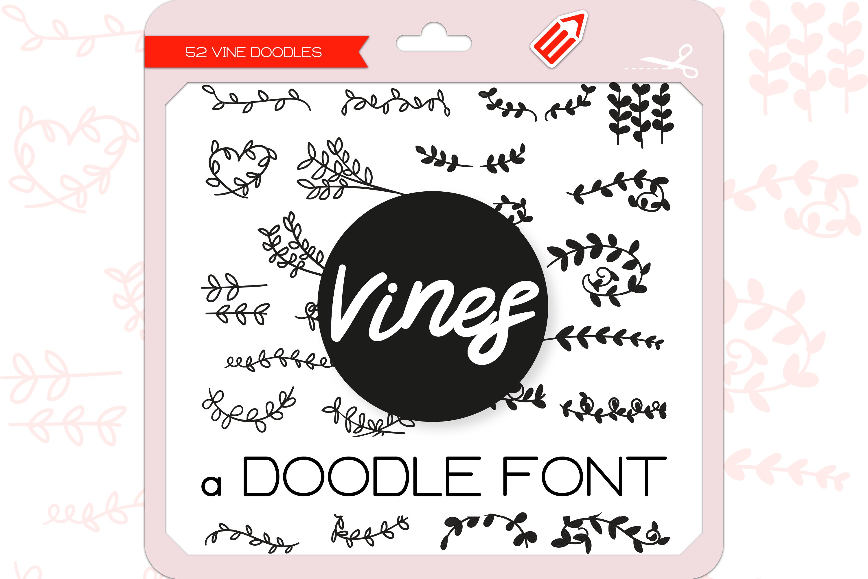 Vine Doodles - Dingbats Font cover image.