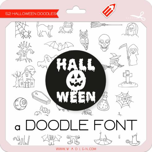 Halloween Doodles - Dingbats Font cover image.