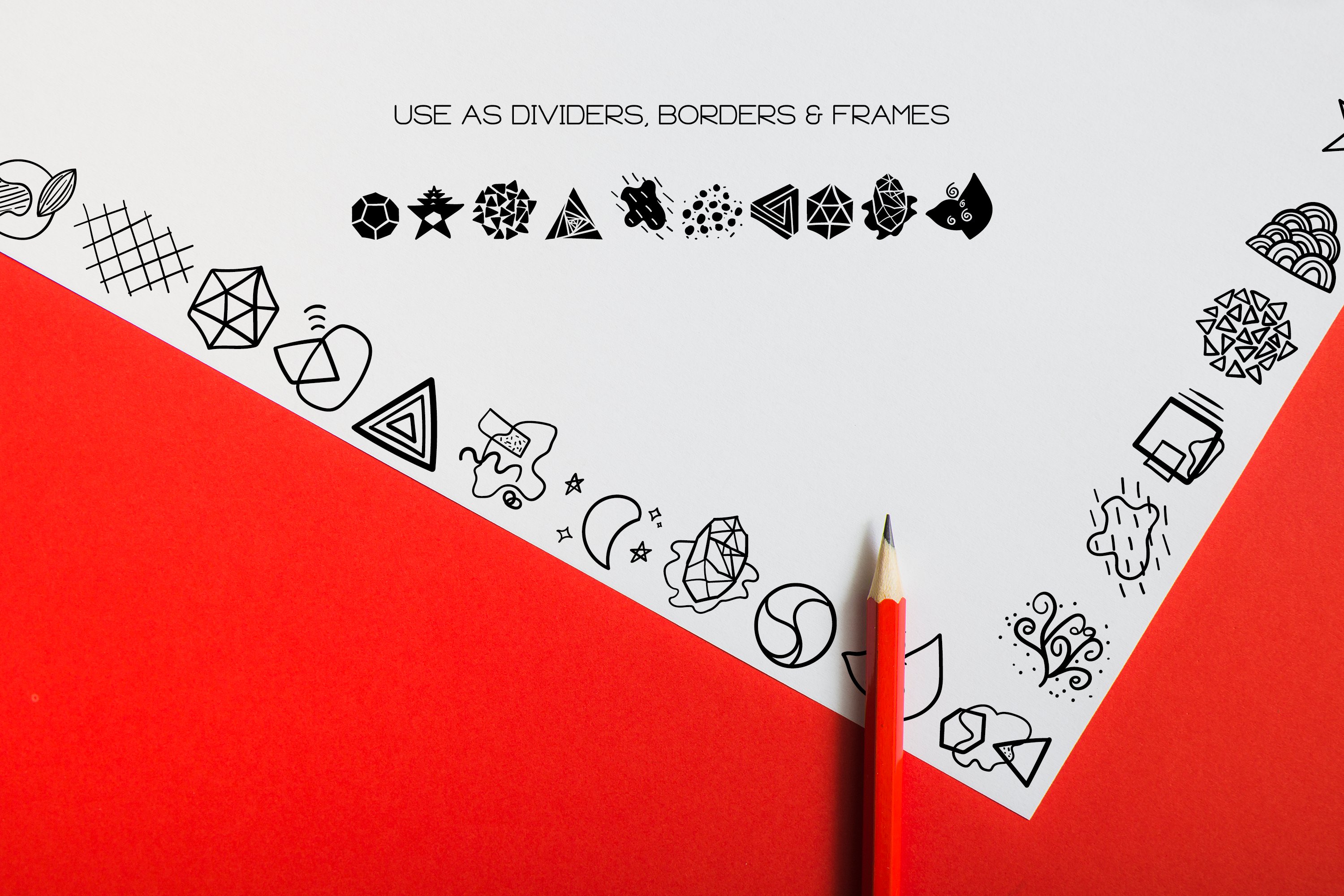 Abstract Doodles Dingbats Font Masterbundles 9897