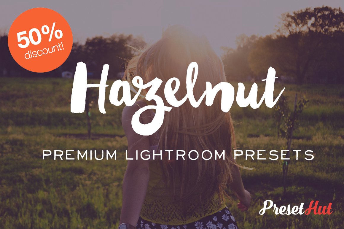 50% off Hazelnut Lightroom Presetscover image.
