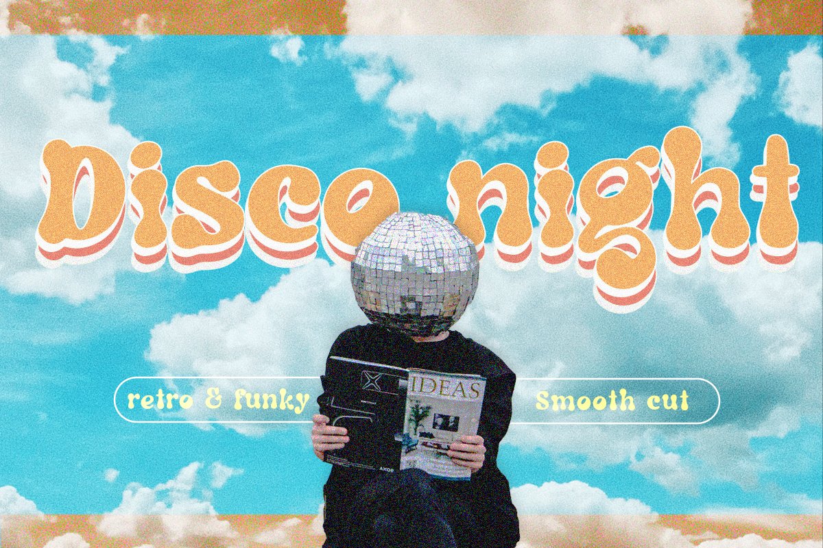 Disco Night, Retro Font cover image.