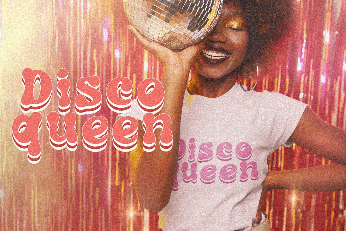 disco night retro font 4 153