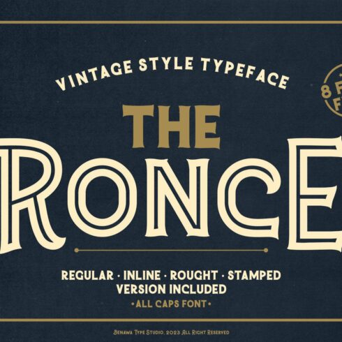 Ronce - Vintage Display Fontcover image.