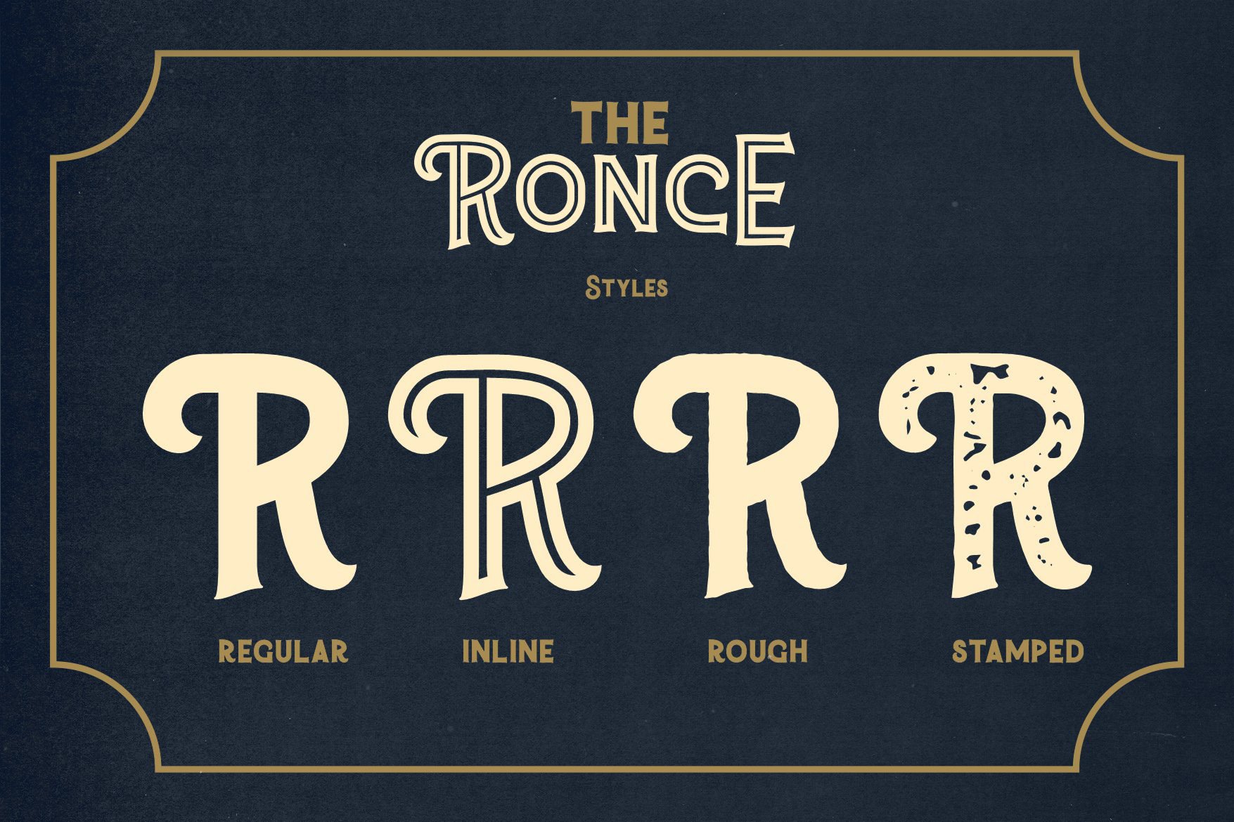 Ronce - Vintage Display Fontpreview image.