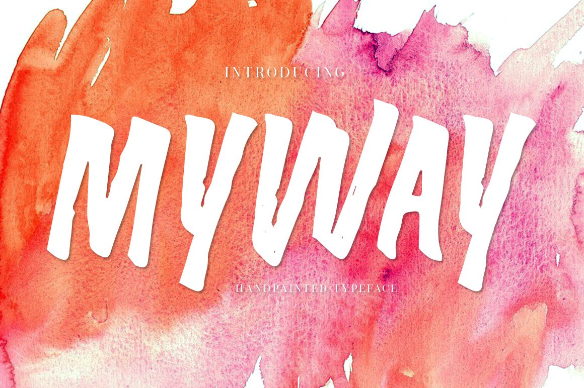 MYWAY Handpainted Font cover image.