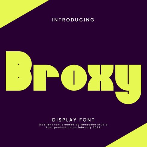 Broxy Font cover image.