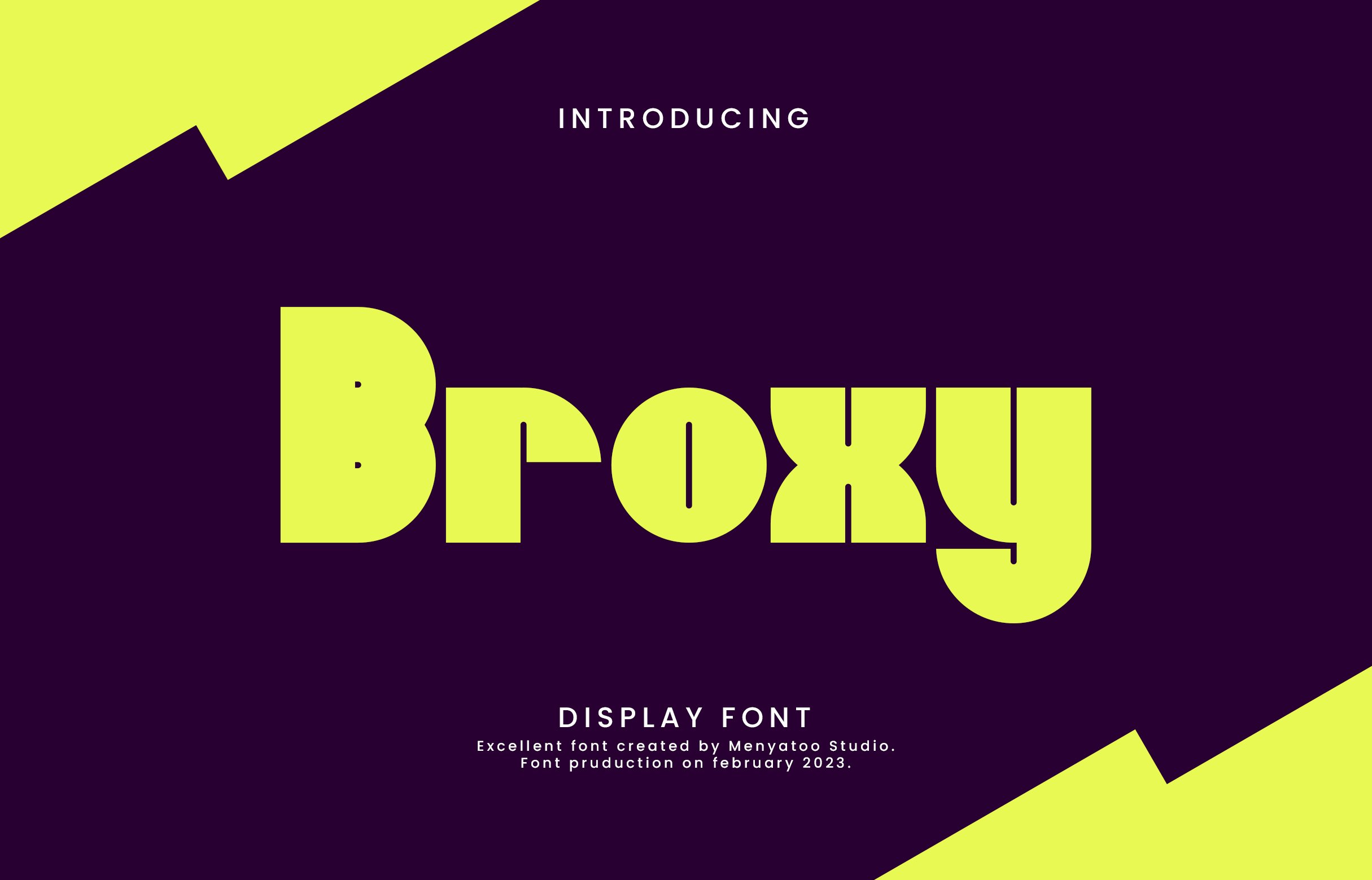 Broxy Font cover image.