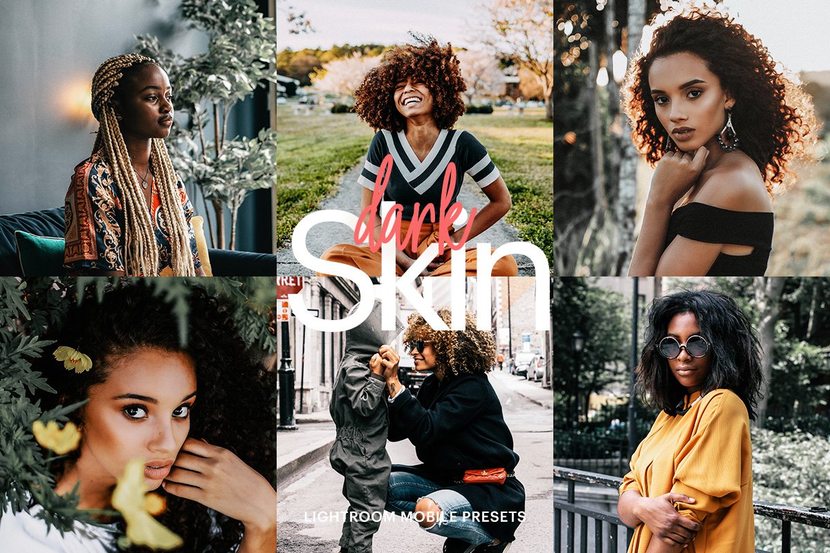 Lightroom Preset-Dark Skin Themecover image.