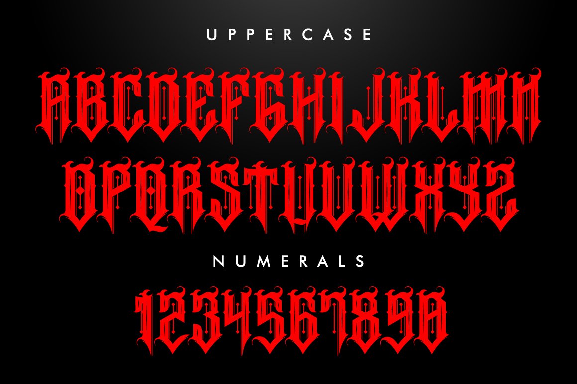 Ruthless Typeface preview image.