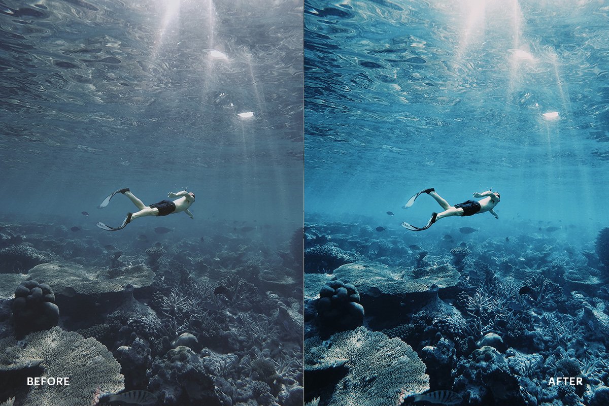 Lightroom Preset-Underwater Bluepreview image.