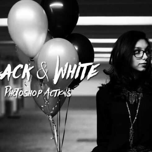 60 Black & White Photoshop Actionscover image.