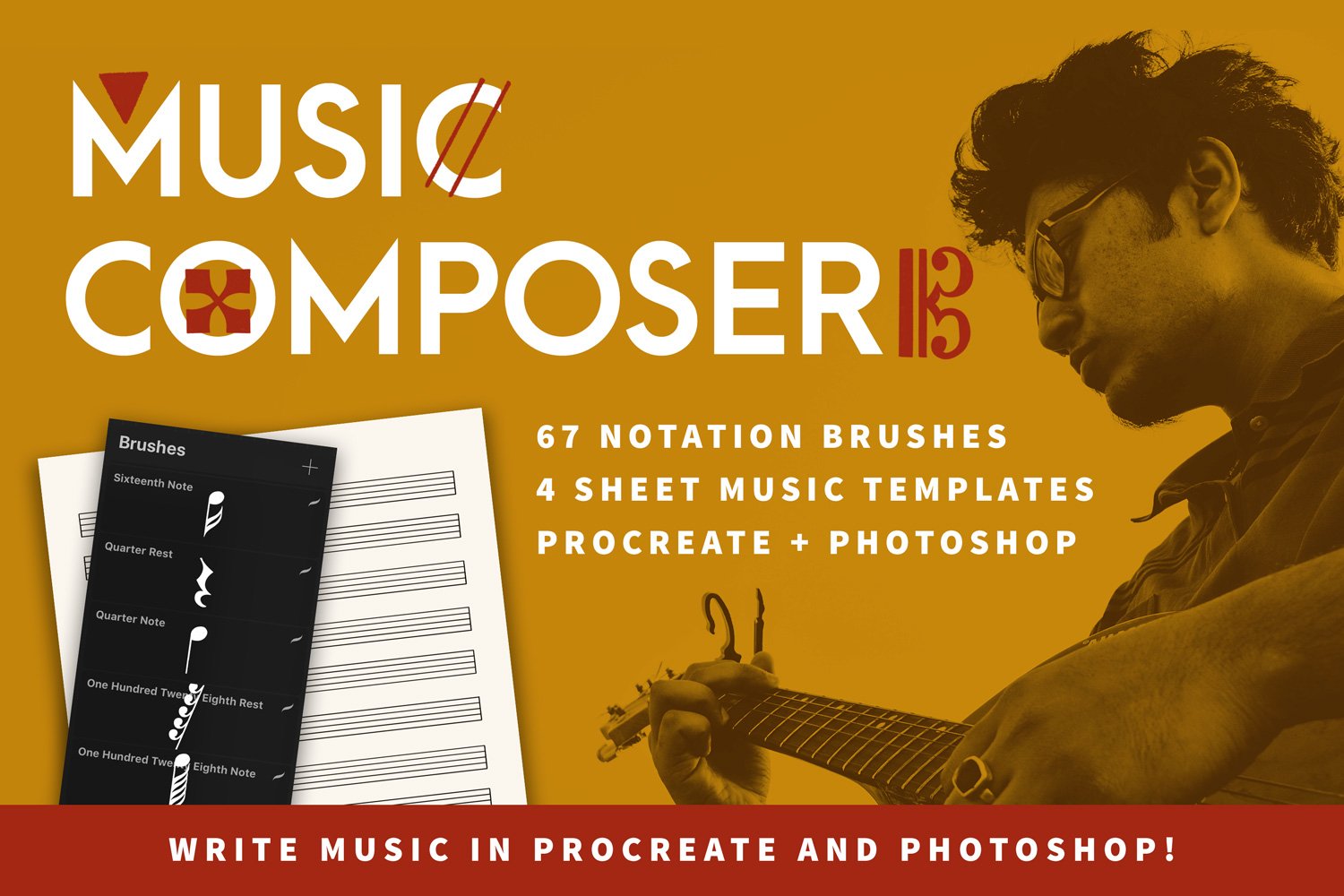 Music Composer | Notation Brushescover image.