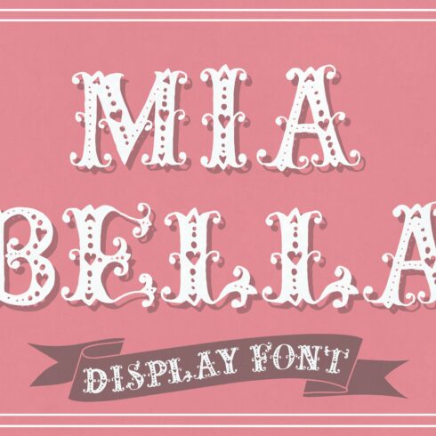 Mia Bella Font cover image.