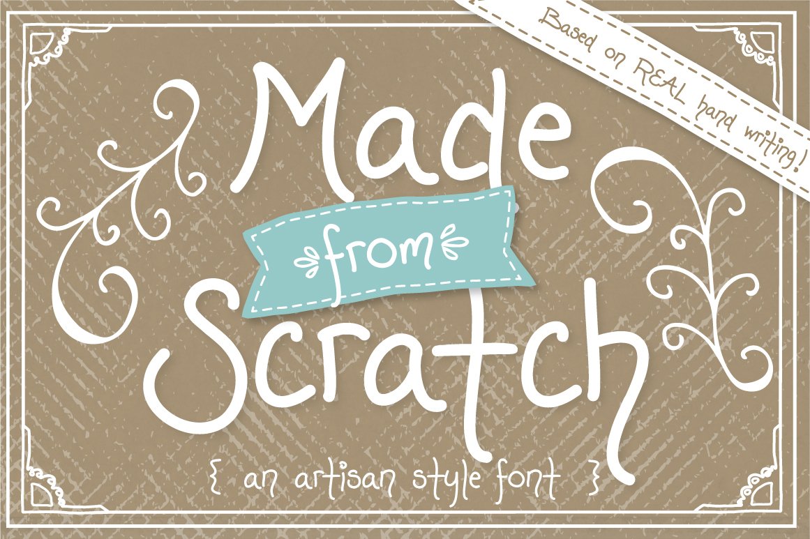 Made from Scratch  - Font cover image.