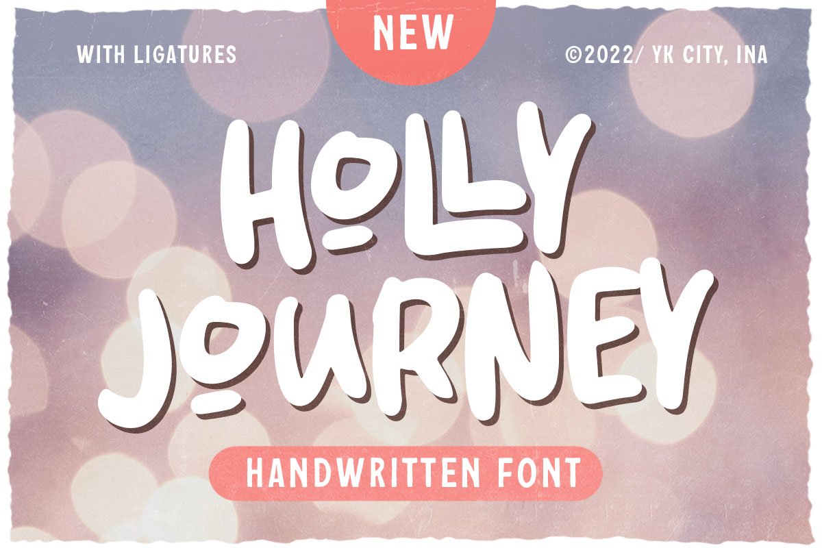 Holly Journey - Handwritten Font cover image.