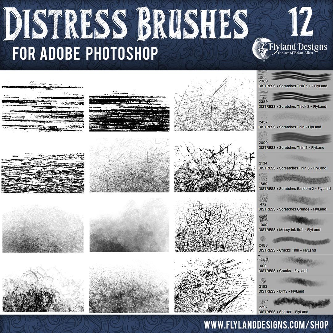 Custom Adobe Photoshop Brushespreview image.