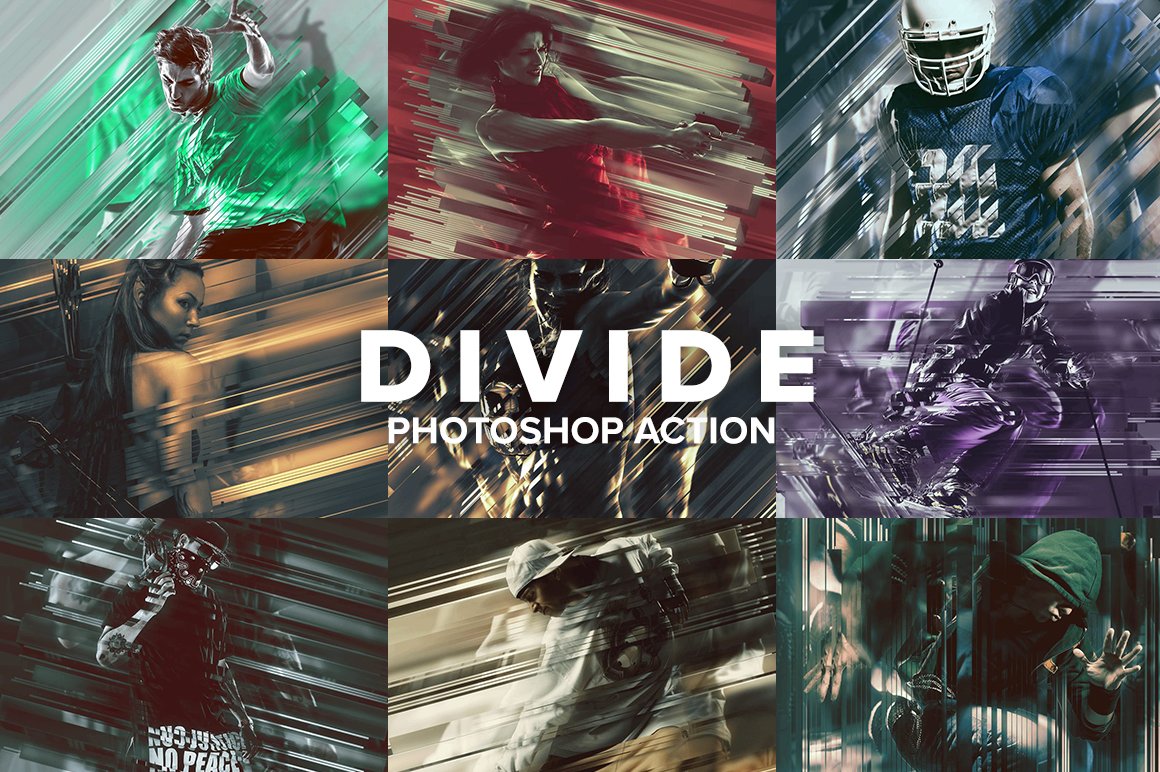 Divide Photoshop Actioncover image.