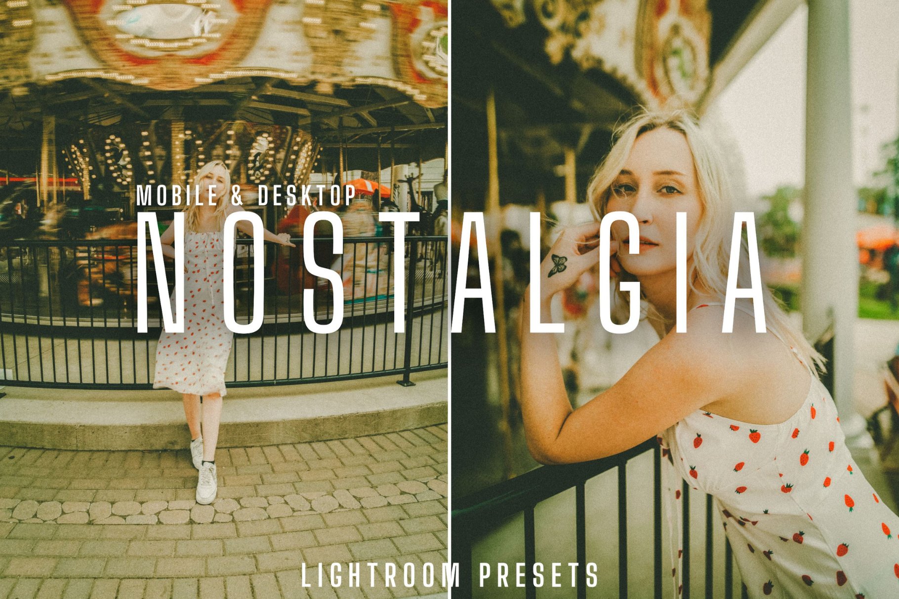 Nostalgia Lightroom Presets Bundlecover image.