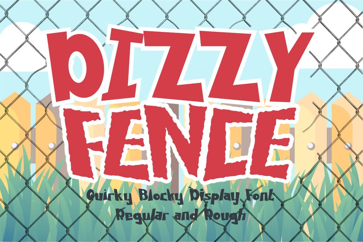 Dizzy Fence - Quirky Blocky Display cover image.